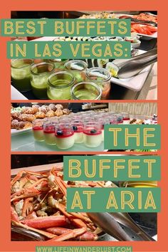 the buffet at aria has different types of food