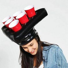 Make your drinking games more fun. It can be fixed on your head. The indispensable game of celebrations. Type: Buckets, Coolers & HoldersCertification: CE / EUModel Number: RH12014Buckets, Coolers & Holders Type: Ice Buckets & TongsFeature: Eco-FriendlyMaterial: PVC Beer Pong Party, Ping Pong Games, Table Tennis Game, Pong Game, Beer Hat, Party Inflatables, Party Swimming Pool, Ring Toss Game, Pool Games