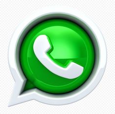 a green and white phone icon