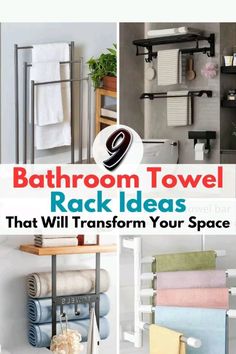 bathroom towel rack ideas that will transform your space in no time or at least one