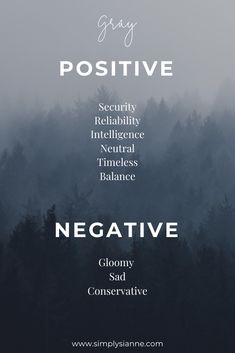 a poster with the words negative and negative on it