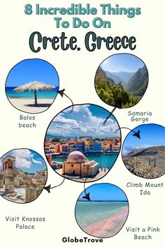 the 8 incredible things to do on cretae, greece with text overlay