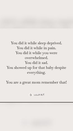 You are the best mom to your baby. U took care of baby while tired and sleep deprived. You took care of baby while sick. You are a 💎. Mom life can be hard but you are not alone in your feelings. Remember to take a break to care for you. 🌷 Sleeping Baby Quotes, Sleep Quotes Funny, Mum Quotes, Newborn Mom, Need Sleep, Sleep Deprived, Mom Life Quotes, Tired Mom, New Parent Advice