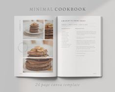 an open cookbook with pictures of cookies