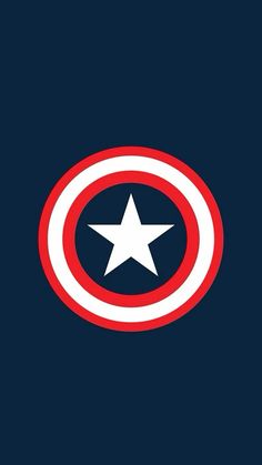 the captain's shield logo is shown in red, white and blue with a star on it