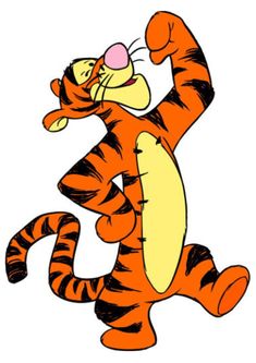 an image of a cartoon tiger dancing