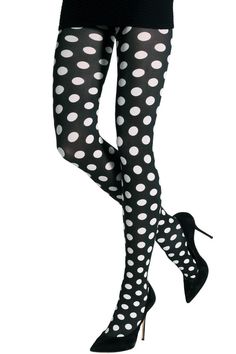 Black And White Tights, Mens Festival Fashion, Polka Dot Tights, Cute Tights, Leggings And Socks, Mens Tights, Opaque Tights, Fishnet Tights