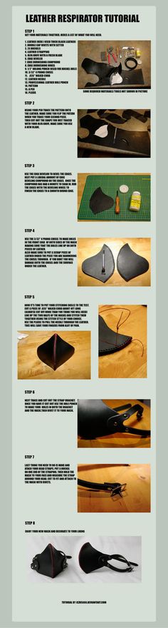 the instructions for how to make a leather laptop case with pictures and text on it