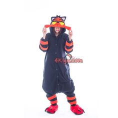 Onesie Halloween Costumes, Otaku Outfit, Litten Pokemon, Anime Onesie, Pokemon Kigurumi, Cat Pokemon, Womens Onesie, Pokémon Anime, Magical Clothes