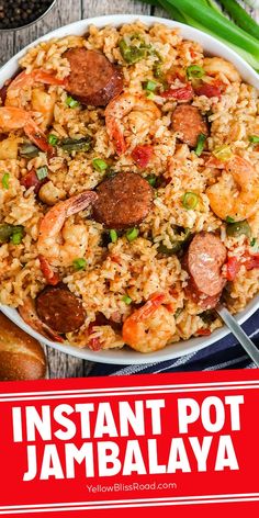 instant pot jambalya recipe with shrimp and sausage