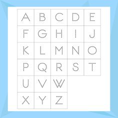 the alphabet worksheet for children to learn how to write and spell it out