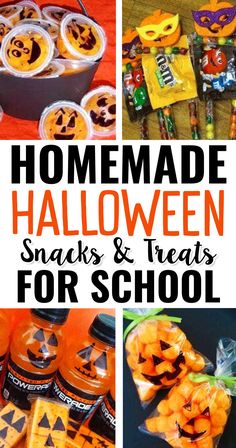 Best Halloween Snacks and Treats For School Parties Easy Halloween Treats Pre Packaged, Halloween Snack School, Halloween Store Bought Treat Ideas, Homemade Trick Or Treat Snacks, Halloween Snack For Preschoolers, Halloween Snacks For Preschool, Halloween Daycare Treats Goody Bags, Toddler Halloween Treats For Preschool, Packaged Halloween Snacks For School