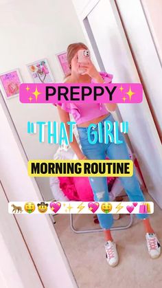 Comment for a night routine 🤪 Morning Routine Preppy, Breaky Ideas, Preppy Basics, Routine School, Preppy Blogs