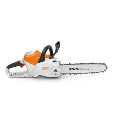 Stihl MSA 220 C-B Battery Chainsaw - Machine Only - Skyland Equipment Ltd Landscaping Equipment, Cordless Chainsaw, Run Time, Cordless Tools, Small Trees, Electric Motor, Get The Job, Chainsaw, Lawn