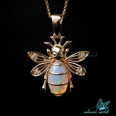 14k Solid Gemstone Bee Pendant , Dainty Honey Bee ,White Fire Opal Pendant ,Oval Opal Queen Bee Bug Pendant  , Bee Pendant 🌺Item Details🌺 Item Name : Bee Pendant ( Only Pendant ) Metal : 925 Silver Size : 25MM Big Stone : Ethiopian Opal Small Stone : Moissanite                                        🌊 *About Us: Natural World Jewelry* 🐚 At Natural World Jewelry, we're passionate about bringing the serene beauty of the ocean to your everyday life. Our artisanal jewelry pieces are lovingly handcrafted using a diverse array of exquisite shells collected from the world's most breathtaking shorelines. 🐚 *Our Craftsmanship* Each piece of jewelry in our collection is a testament to the unique beauty found in nature. Our skilled artisans carefully select, shape, and polish each shell to creat Pendant Sets, Diamond Pendant Sets, Bee Pendant, Queen Bee, Opal Pendants, Quartz Pendant, Opal Necklace, Queen Bees, Honey Bee