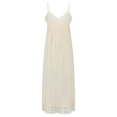 Vintage slip dresses are highly collectable and this is a truly lovely high-end example. They are prized for their wearability and the luxuriousness of the fabrics as well as the simple grace of their silhouettes. This slip is by Albine and was made in Paris during the 1950s. It is crafted from the palest cream silk and trimmed at the bust and around to the rear with intricately detailed, white floral lace. The pin-tuck pleating across the bust really sets this pretty piece apart and there is a great deal of hand-finishing to the design. It has three horizontal pin-tucked pleats along the bottom hem alongside scallop-edged lace. The straps are stunning and are made from cream silk that has been plaited. This slip is in excellent vintage condition with no issues of any note, increasingly ra French Cream, Vintage Slip Dress, Vintage Slip, Color Crema, Slip Dresses, Vintage Slips, Lace Slip Dress, Cream Silk, Lace Slip