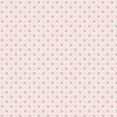 a white and pink wallpaper with small flowers