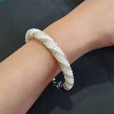 Crocheted seed bead bracelet accessory. Perfect for any style and outfit to go out. Monterey Park, Felt Snowman, Seed Bead Bracelet, Beaded Accessories, Seed Bead Bracelets, Bead Weaving, Monterey, Bead Bracelet, Go Out