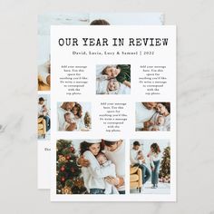 an image of a family's year in review brochure