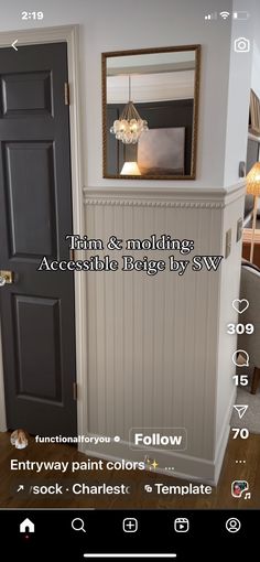 an image of a door with the text trim and molding accessible doors by svv