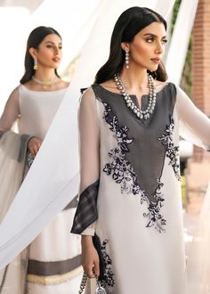 Organza Shirt, Shirt Trouser, Inspiration From Nature, Simple Kurta Designs, Neck Designs For Suits, Pakistani Dresses Casual, Dress Design Patterns, Embroidery Suits Design, Neckline Designs