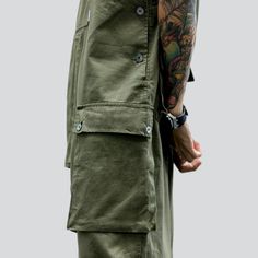 Introducing our 2023 Spring-Summer Collection safari-style baggy bib overalls a urban trend that's sure to turn heads!Why You'll Fall In LoveThis unique silhouette is tailored for the couture-forward who prefer making a statement. With its baggy fit and suspenders closure. you can enjoy a fashion take on the timeless safari-style overalls. Its vibrant colors and sanded finish promise a timeless. laid-back look that'll make you stand out from the crowd.Unmissable Highlights: Baggy Fit: Unparallel Bright Sneakers, Character Creating, Cargo Work Pants, Style Overalls, Urban Trends, Stylish Jeans, Denim Patterns, Jean Overalls, Safari Style