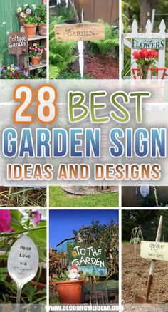 the best garden sign ideas and designs