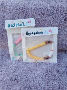 Fun Sponge Bob and Patrick Bracelet set Sponge Bob And Patrick, Bob And Patrick, Bff Bracelets, Sponge Bob, Book Art Diy, Christmas Deals, Pony Beads, Kids Art Projects, Projects For Kids