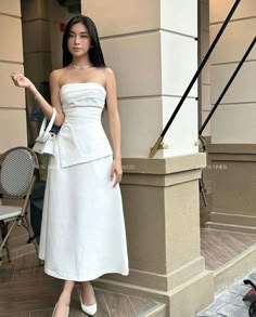 White Dress Graduation Classy, Elegant Outfit Classy, Classy Casual Outfits, Fashion Mistakes, Modest Fashion Outfits, Glam Dresses, Looks Chic, 10 Pounds