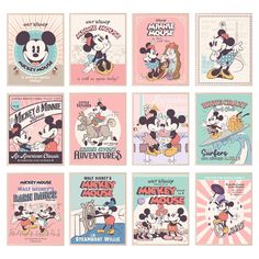 the mickey mouse stickers are all different colors