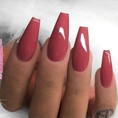 Nails Colour, Red Nail Art, Solid Color Nails, Nails Matte, Colorful Nails, Nail Pictures