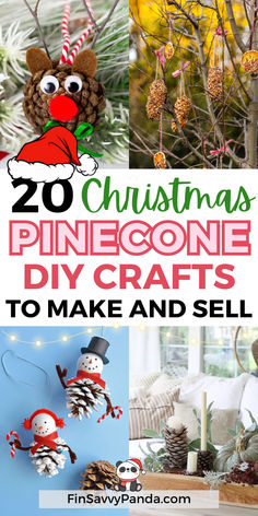 christmas pinecone crafts to make and sell