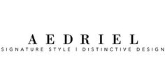 the logo for aerdiel signature style distinctive design, with black and white lettering