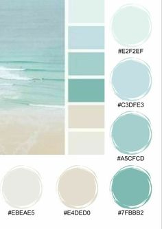 the color scheme for an ocean themed wallpaper