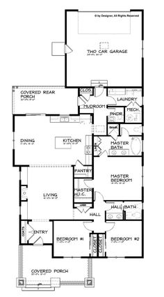 the floor plan for a two story house