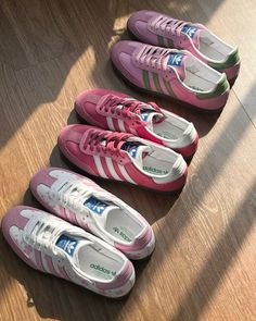 Adidas Samba Pink, Pretty Shoes Sneakers, Adidas Samba Og, Sneakers Adidas