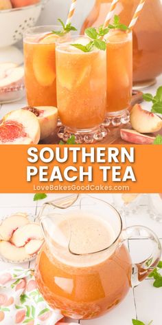 the southern peach tea recipe is ready to be eaten