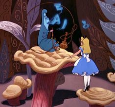 alice and the seven dwarfs in wonderland land