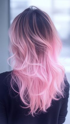 Candy Pink Hair, Cotton Candy Pink Hair, Highlights Subtle, Pink Short Hair, Pink Hair Ideas, Pink Goddess, Pink Hair Color Ideas, Hairstyle Girl, Candy Cotton