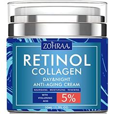 Retinol Cream for Face - Facial Moisturizer with Collagen Cream and Hyaluronic Acid, Anti-Wrinkle Reduce Fine Lines with Vitamin C+E Natural-Ingredient Day and Night Anti-Aging Cream For Women and Men Collagen Face Cream, Popular Skin Care Products, Face Facial, Skin Care Cream, Hydrating Cream, Wrinkle Cream