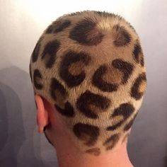 Cheetah Print Hair, Shaved Head Designs, Cheetah Hair, Buzz Cut Hairstyles, Hair Colour Design, Shaved Hair Designs, Buzzed Hair, Leopard Print Hair