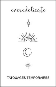 an envelope with the words encreedate and two stars on it, in black ink