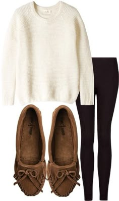 Inspired Lazy day by eleanorjcalderstyle | via Tumblr Tumblr Fall Outfits, Lazy Fall Outfits, College Fall Outfits, Moccasins Outfit, College Outfits Casual, College Outfits Comfy, College Outfits Winter, Fall College Outfits, College Outfit