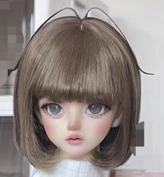 Short Hair Wig 1/3 1/4 1/6 Bjd Wigs for Bjd Doll Accessories,High Temperature Synthetic Wig Doll Wig Size: 1/3 BJD Doll Wig: Suit for doll head circumference is about 8-9 inch(22-24cm) 1/4 BJD Doll Wig: Suit for doll head circumference is about 7-8 inch (17-19cm) 1/6 BJD Doll Wig: Suit for doll head circumference is about 6-7 inch (15-17cm) for  Blyth Doll:  Suit for doll head circumference is about 9-10 inch Noted: Only for the doll wig,not include the doll,doll glasses and other accessories! Blythedoll Short Hair, Bjd Wig Tutorial, Bjd Doll Wigs, Bjd Doll Side Profile, Blonde Bjd Doll, Doll Wig, Short Hair Wigs, Doll Wigs, Short Hair Haircuts