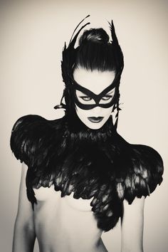 Modeling Poses, Fantasy Photography, Tv Movie, Black Feathers, Dark Beauty, Catwoman, A Mask