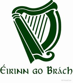 the logo for errinn go brach, an irish musical instrument and band