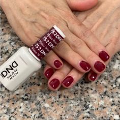 Dnd Nail Colors Gel Polish Red, Dnd Red Nails, Dnd Red, Red Dnd Gel Polish Colors, Nails Dnd, Pale Skin Nails, Fall Nail Color Ideas, Dnd Red Gel Polish, Dnd Gel Nail Polish