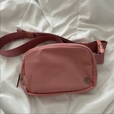 Lululemon Everywhere Belt Bag Pink Pastel Nwot Sold Out In Stores And Online Lululemon Belt Bag Outfit, Belt Bag Outfit, Lululemon Belt Bag, Lululemon Everywhere Belt Bag, Everywhere Belt Bag, Canvas Leather Bag, Bag Outfit, Old Rose, Pink Pastel