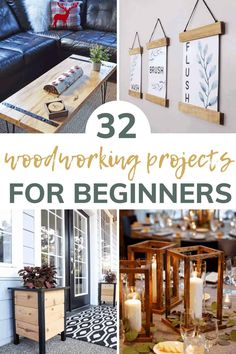 32 woodworking projects for beginners that are easy to make and great for home decor