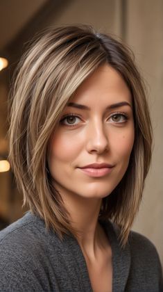 Bob Style Haircuts, Long Bob Haircuts, Shoulder Length Hair Cuts, Haircut And Color, Bob Haircuts, Long Bob, Shoulder Length Hair